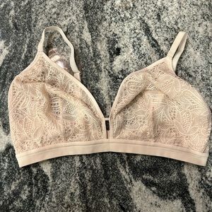 Lively Champagne Lace Bralette